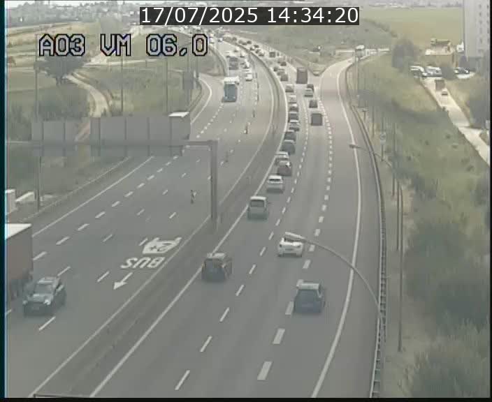 Traffic live webcam Luxembourg Aire de Berchem - A3 - BK 6 - direction France