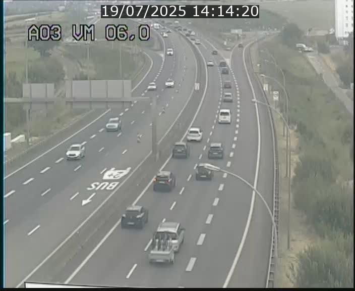 Traffic live webcam Luxembourg Aire de Berchem - A3 - BK 6 - direction France