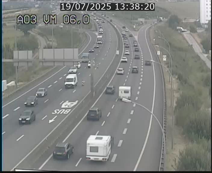 Traffic live webcam Luxembourg Aire de Berchem - A3 - BK 6 - direction France