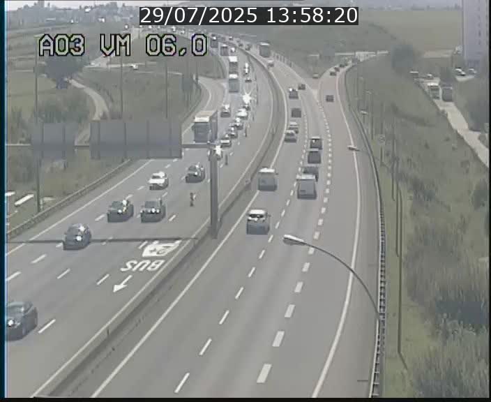 Traffic live webcam Luxembourg Aire de Berchem - A3 - BK 6 - direction France