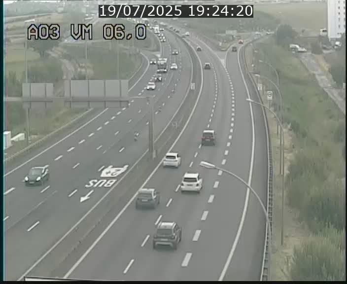 Traffic live webcam Luxembourg Aire de Berchem - A3 - BK 6 - direction France