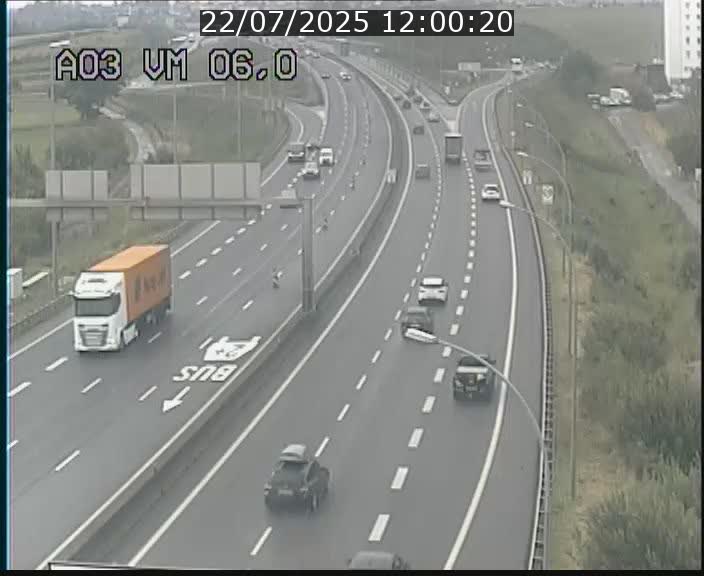 Traffic live webcam Luxembourg Aire de Berchem - A3 - BK 6 - direction France