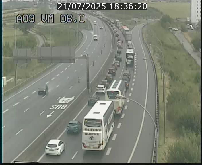 Traffic live webcam Luxembourg Aire de Berchem - A3 - BK 6 - direction France