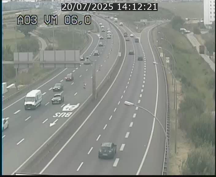 Traffic live webcam Luxembourg Aire de Berchem - A3 - BK 6 - direction France