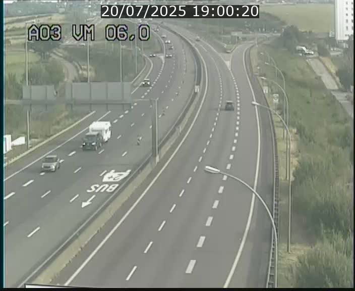 Traffic live webcam Luxembourg Aire de Berchem - A3 - BK 6 - direction France
