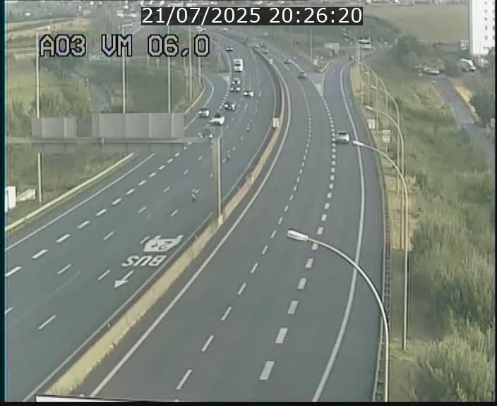 Traffic live webcam Luxembourg Aire de Berchem - A3 - BK 6 - direction France