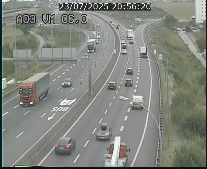 Traffic live webcam Luxembourg Aire de Berchem - A3 - BK 6 - direction France