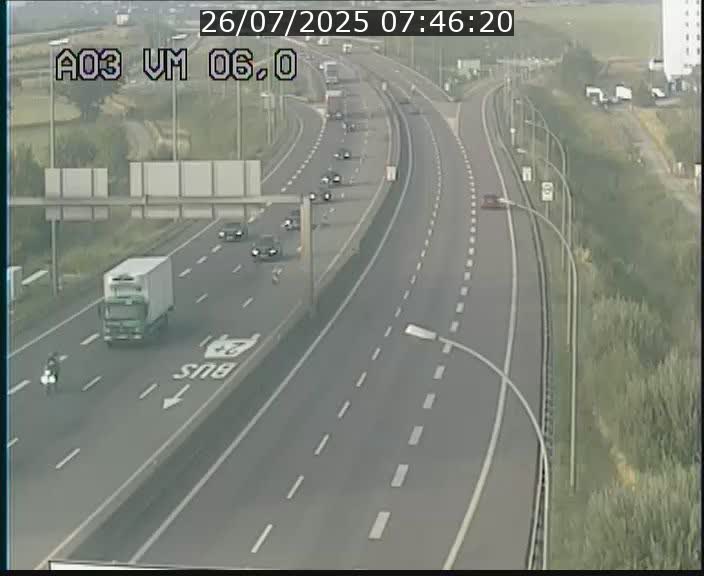 Traffic live webcam Luxembourg Aire de Berchem - A3 - BK 6 - direction France
