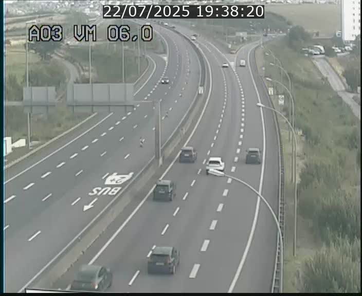 Traffic live webcam Luxembourg Aire de Berchem - A3 - BK 6 - direction France