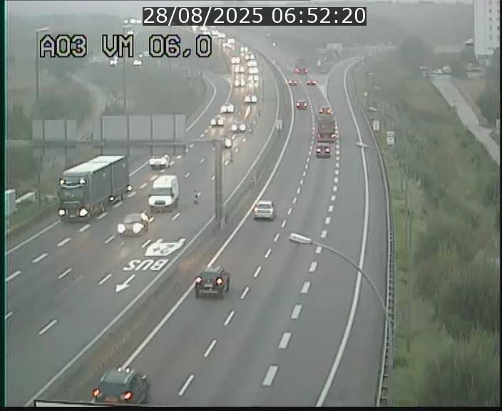 Traffic live webcam Luxembourg Aire de Berchem - A3 - BK 6 - direction France