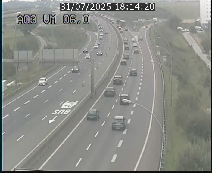 Traffic live webcam Luxembourg Aire de Berchem - A3 - BK 6 - direction France