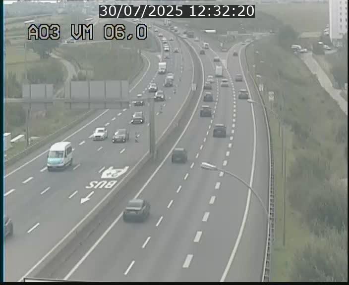 Traffic live webcam Luxembourg Aire de Berchem - A3 - BK 6 - direction France