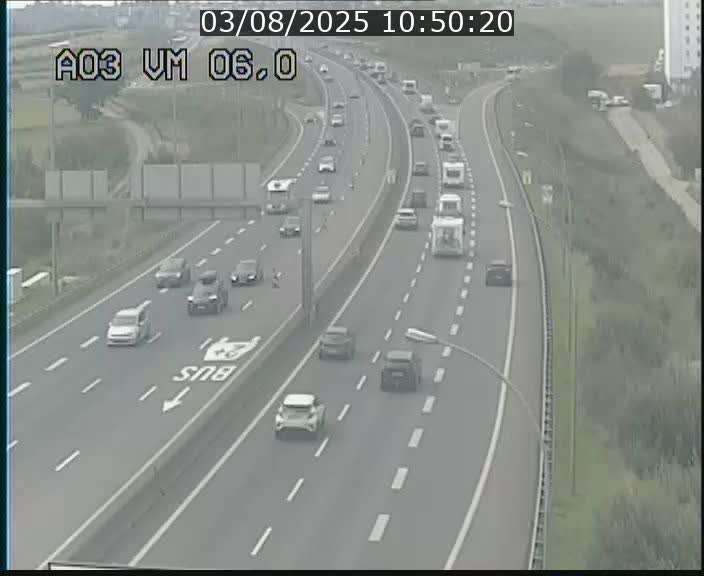 Traffic live webcam Luxembourg Aire de Berchem - A3 - BK 6 - direction France