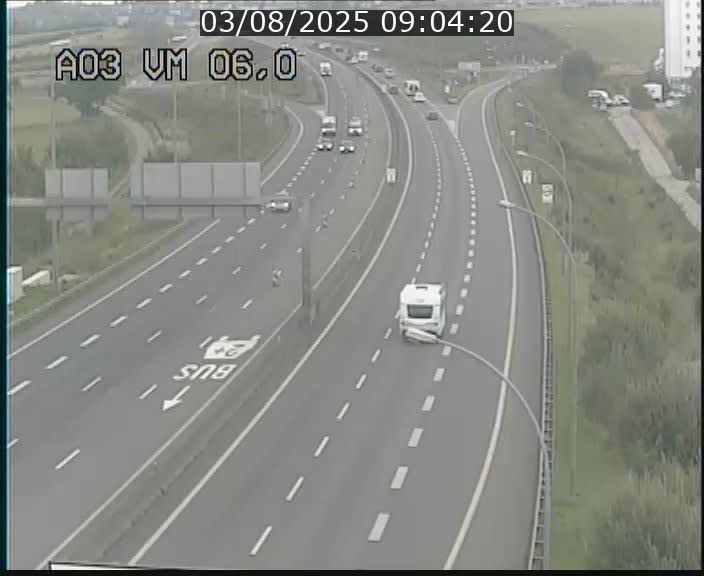Traffic live webcam Luxembourg Aire de Berchem - A3 - BK 6 - direction France