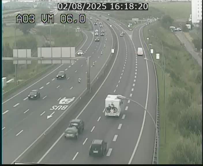 Traffic live webcam Luxembourg Aire de Berchem - A3 - BK 6 - direction France