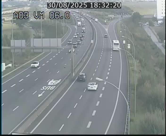 Traffic live webcam Luxembourg Aire de Berchem - A3 - BK 6 - direction France