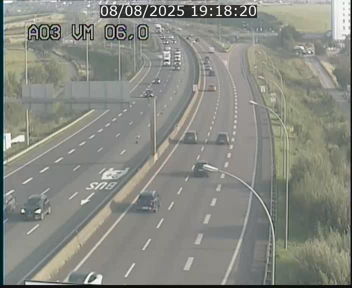 Traffic live webcam Luxembourg Aire de Berchem - A3 - BK 6 - direction France