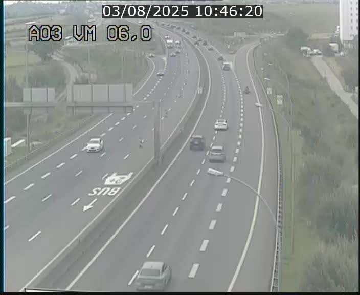 Traffic live webcam Luxembourg Aire de Berchem - A3 - BK 6 - direction France