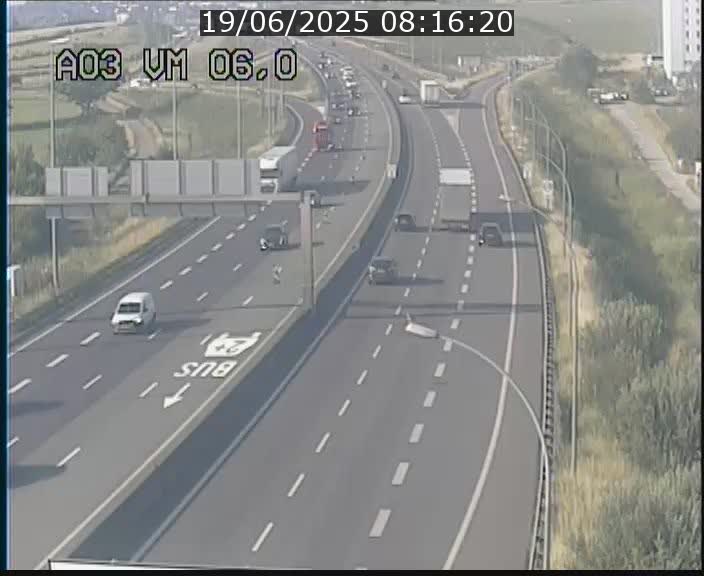 Traffic live webcam Luxembourg Aire de Berchem - A3 - BK 6 - direction France