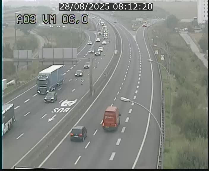 <h2>Traffic live webcam Luxembourg Aire de Berchem - A3 - BK 6 - direction France</h2>