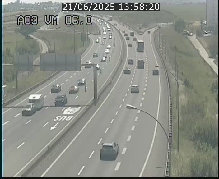 <h2>Traffic live webcam Luxembourg Aire de Berchem - A3 - BK 6 - direction France</h2>