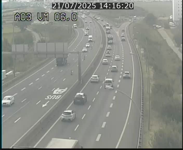 <h2>Traffic live webcam Luxembourg Aire de Berchem - A3 - BK 6 - direction France</h2>