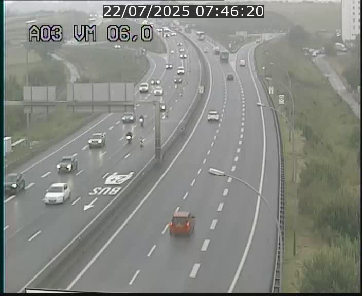 <h2>Traffic live webcam Luxembourg Aire de Berchem - A3 - BK 6 - direction France</h2>