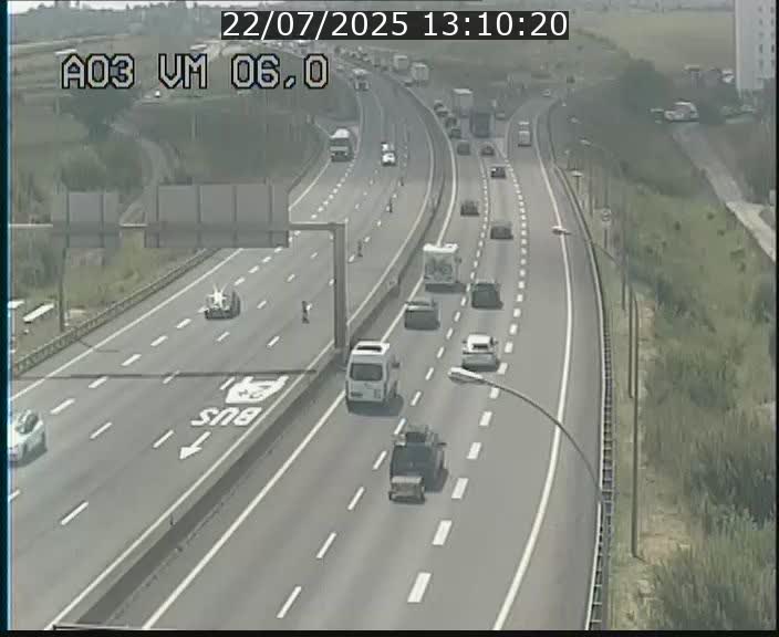 <h2>Traffic live webcam Luxembourg Aire de Berchem - A3 - BK 6 - direction France</h2>