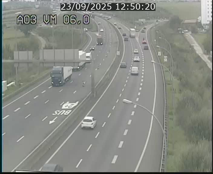 Traffic live webcam Luxembourg Aire de Berchem - A3 - BK 6 - direction France