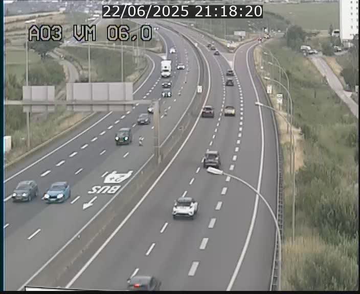 <h2>Traffic live webcam Luxembourg Aire de Berchem - A3 - BK 6 - direction France</h2>