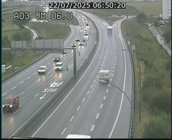 <h2>Traffic live webcam Luxembourg Aire de Berchem - A3 - BK 6 - direction France</h2>