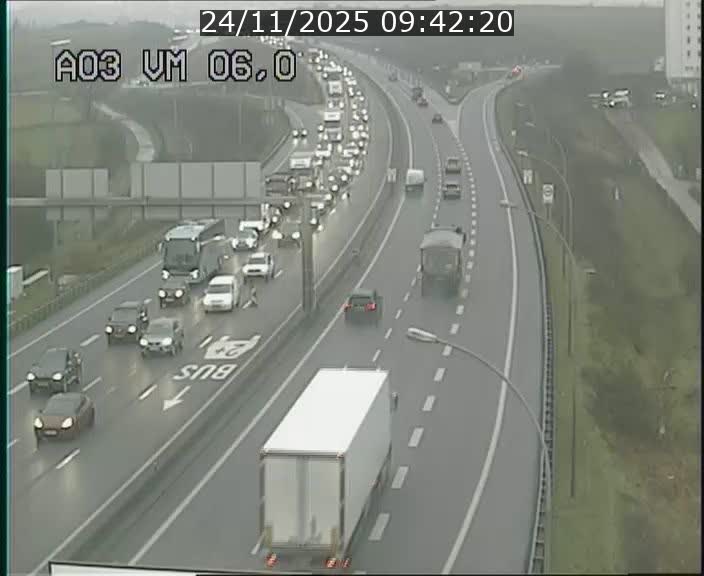 <h2>Traffic live webcam Luxembourg Aire de Berchem - A3 - BK 6 - direction France</h2>