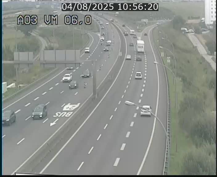 <h2>Traffic live webcam Luxembourg Aire de Berchem - A3 - BK 6 - direction France</h2>