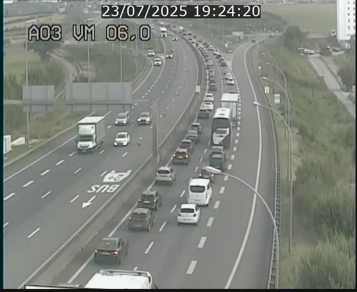 <h2>Traffic live webcam Luxembourg Aire de Berchem - A3 - BK 6 - direction France</h2>