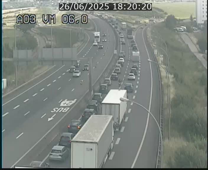 <h2>Traffic live webcam Luxembourg Aire de Berchem - A3 - BK 6 - direction France</h2>