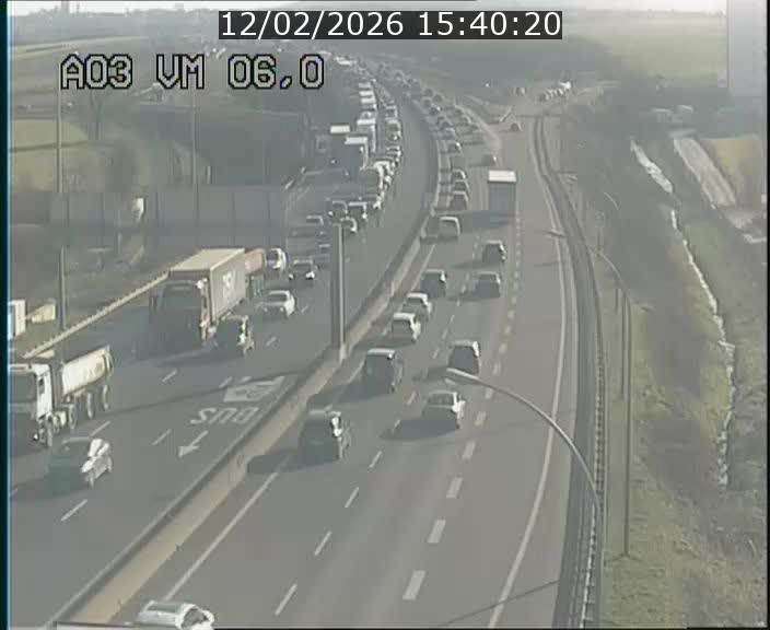 <h2>Traffic live webcam Luxembourg Aire de Berchem - A3 - BK 6 - direction France</h2>