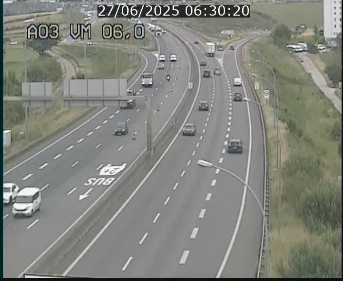 <h2>Traffic live webcam Luxembourg Aire de Berchem - A3 - BK 6 - direction France</h2>
