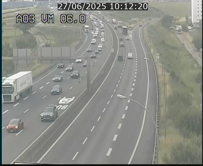 <h2>Traffic live webcam Luxembourg Aire de Berchem - A3 - BK 6 - direction France</h2>