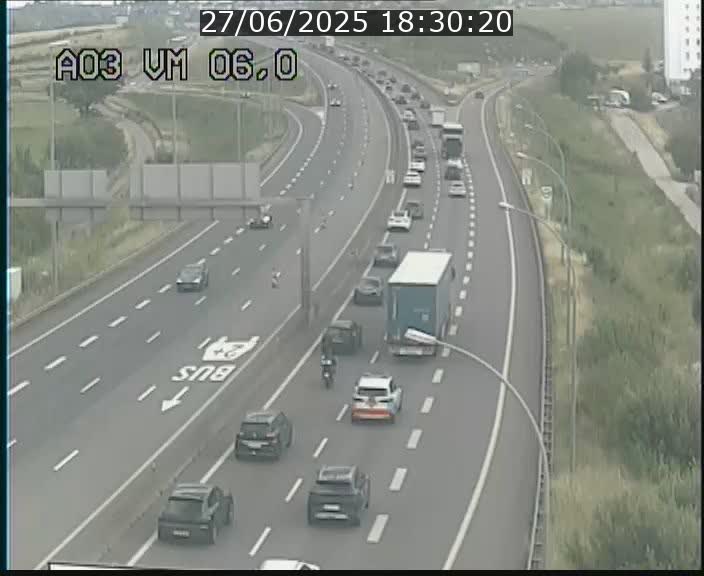 <h2>Traffic live webcam Luxembourg Aire de Berchem - A3 - BK 6 - direction France</h2>