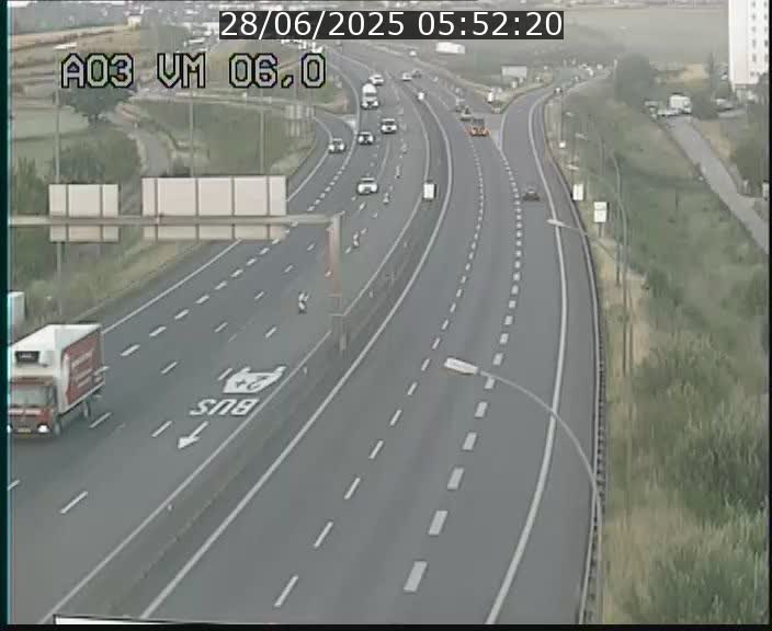 <h2>Traffic live webcam Luxembourg Aire de Berchem - A3 - BK 6 - direction France</h2>