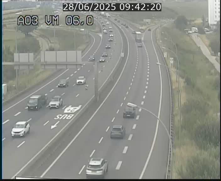 <h2>Traffic live webcam Luxembourg Aire de Berchem - A3 - BK 6 - direction France</h2>