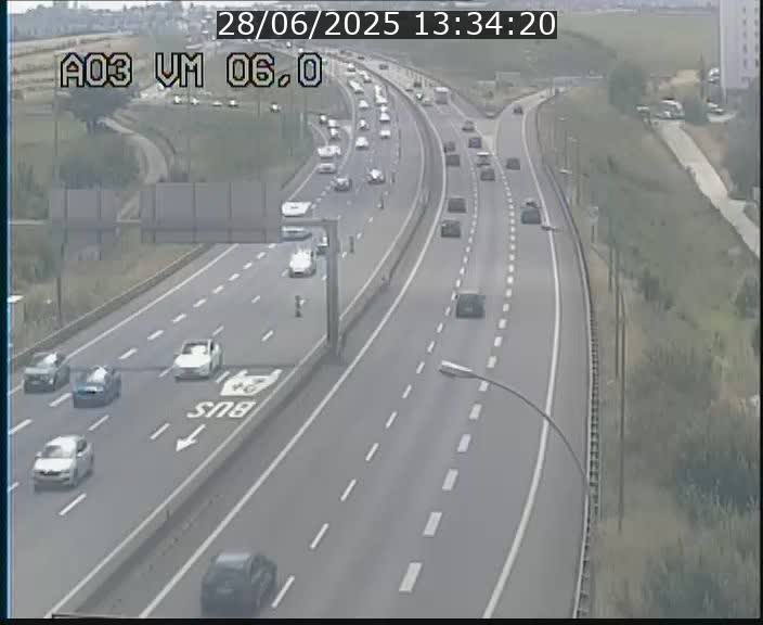 <h2>Traffic live webcam Luxembourg Aire de Berchem - A3 - BK 6 - direction France</h2>