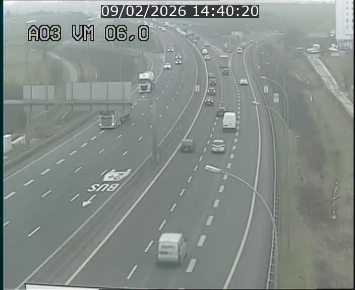 Traffic live webcam Luxembourg Aire de Berchem - A3 - BK 6 - direction France
