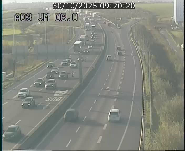 Traffic live webcam Luxembourg Aire de Berchem - A3 - BK 6 - direction France