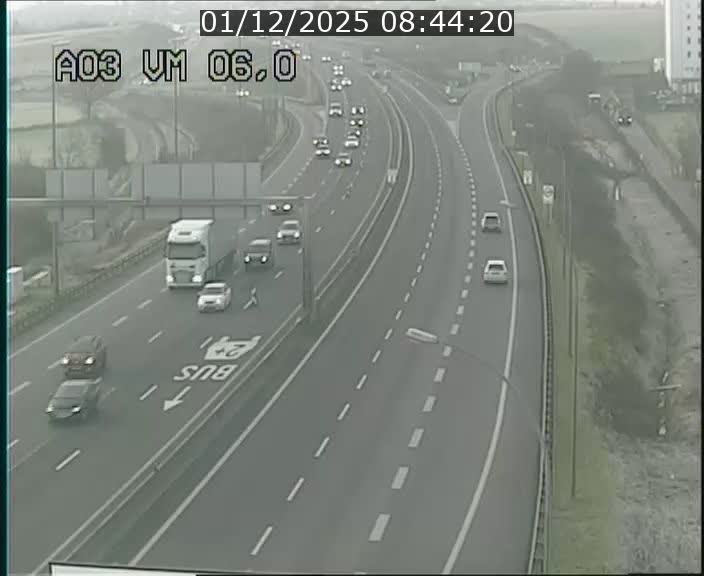 <h2>Traffic live webcam Luxembourg Aire de Berchem - A3 - BK 6 - direction France</h2>