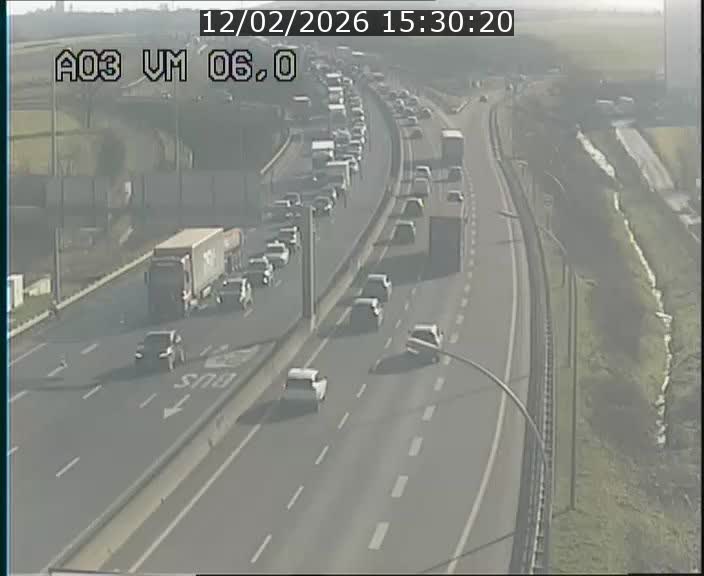 Traffic live webcam Luxembourg Aire de Berchem - A3 - BK 6 - direction France