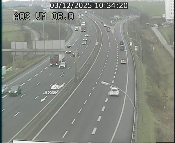 <h2>Traffic live webcam Luxembourg Aire de Berchem - A3 - BK 6 - direction France</h2>