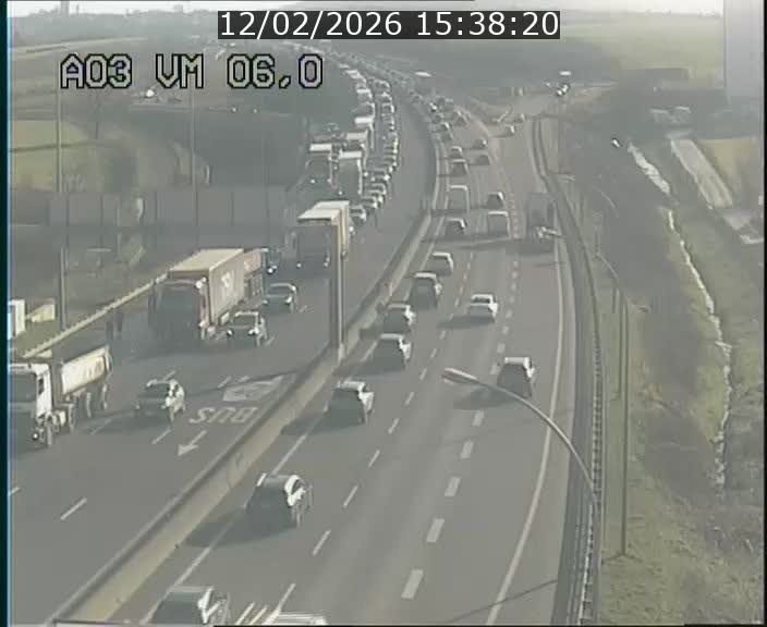 <h2>Traffic live webcam Luxembourg Aire de Berchem - A3 - BK 6 - direction France</h2>