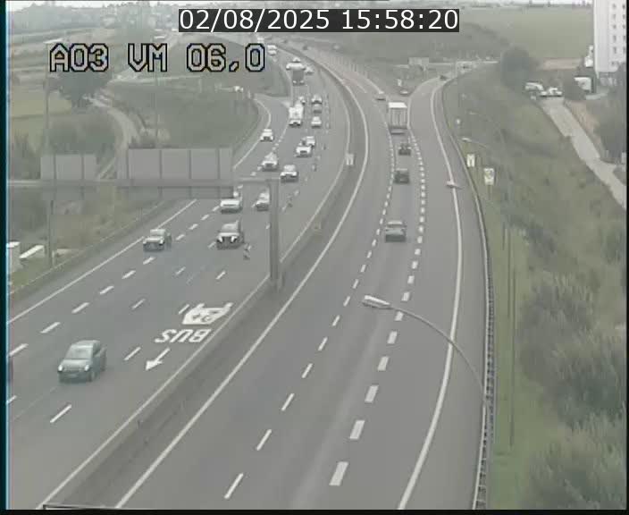 <h2>Traffic live webcam Luxembourg Aire de Berchem - A3 - BK 6 - direction France</h2>