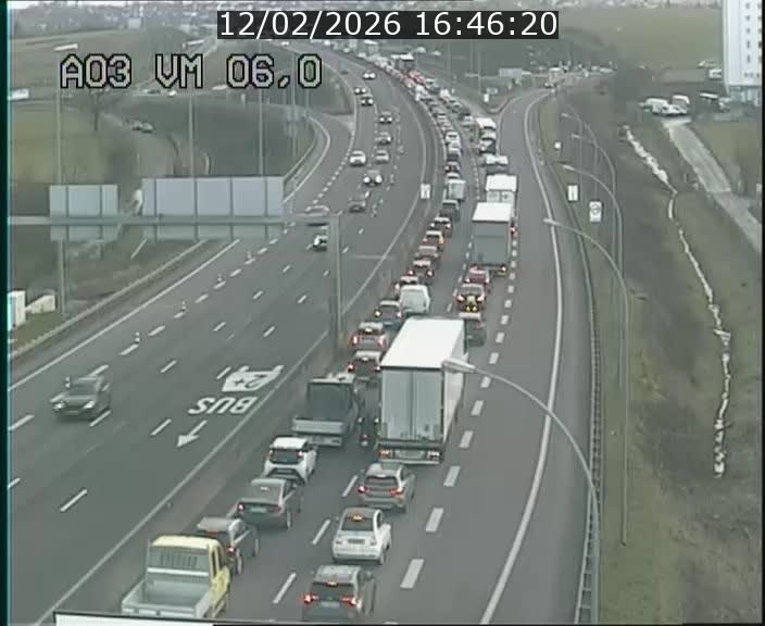 <h2>Traffic live webcam Luxembourg Aire de Berchem - A3 - BK 6 - direction France</h2>